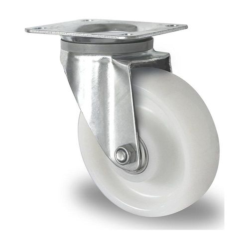 4260565390244 - CASCOO Lenkrolle Z0Z0 mit Rad-ø 160 mm x B 50 mm Polyamid-Felge Polyamid-Lauffläche natur weiß Doppelkugellager bis 800 kg 4260565390244 - CASCOO Lenkrolle Z0Z0 mit Rad-ø 160 mm x B 50 mm Polyamid-Felge Polyamid-Lauffläche natur weiß Doppelkugellager bis 800 kg