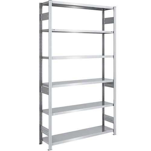 4250623789790 - Schwerlast-Steckregal verzinkt beidseitig Regalhöhe 2500 mm 6 Böden Grundregal BxT 1300 x 400 mm hofe 4250623789790 - Schwerlast-Steckregal verzinkt beidseitig Regalhöhe 2500 mm 6 Böden Grundregal BxT 1300 x 400 mm hofe