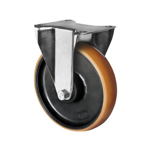 4260654030761 - Polyurethan-Reifen braun auf PA-Felge Rad-Ø x Breite 200 x 50 mm Bockrolle kaiserkraft 4260654030761 - Polyurethan-Reifen braun auf PA-Felge Rad-Ø x Breite 200 x 50 mm Bockrolle kaiserkraft