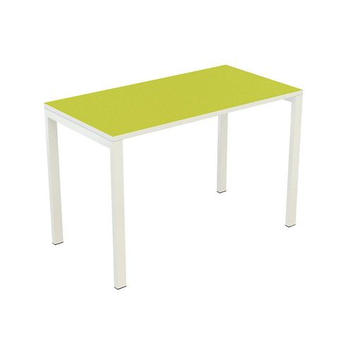 3660141251876 - easyDesk Schreibtisch grün rechteckig 4-Fuß-Gestell weiß 1140 x 600 cm 3660141251876 - easyDesk Schreibtisch grün rechteckig 4-Fuß-Gestell weiß 1140 x 600 cm