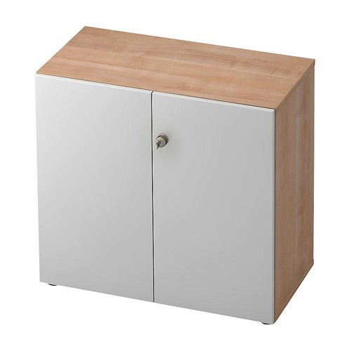 4032062178348 - ANNY-AC - Aktenschrank mit Akustik-Rückwand HxBxT 748 x 800 x 420 mm 1 Fachboden Nussbaum-Dekor