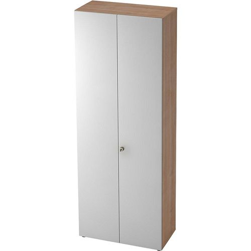 4032062178720 - ANNY-AC - Aktenschrank mit Akustik-Rückwand HxBxT 2156 x 800 x 420 mm 5 Fachböden Nussbaum-Dekor