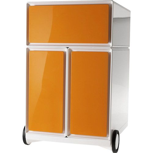 3660141922554 - Paperflow Rollcontainer easyBox® 1 Schublade 2 Hängeregistraturschübe weiß   orange