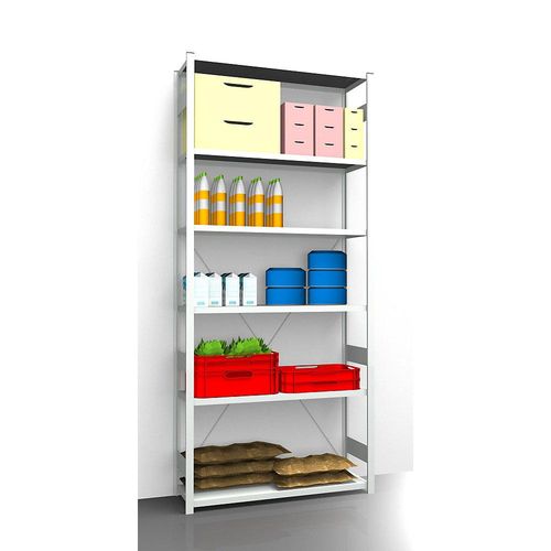 4061753031280 - eurokraft pro Hygiene-Steckregal Regalhöhe 2700 mm 6 Fachböden BxT 1275 x 485 mm Grundregal 4061753031280 - eurokraft pro Hygiene-Steckregal Regalhöhe 2700 mm 6 Fachböden BxT 1275 x 485 mm Grundregal