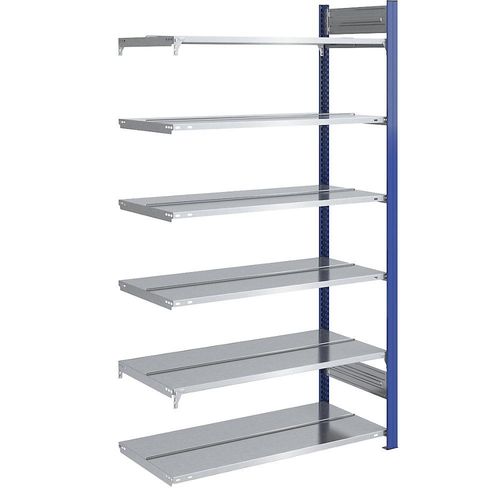 4250623704625 - Ordner-Steckregal doppelseitig Höhe 2000 mm BxT 1000 x 600 mm Anbauregal blau verzinkt hofe 4250623704625 - Ordner-Steckregal doppelseitig Höhe 2000 mm BxT 1000 x 600 mm Anbauregal blau verzinkt hofe