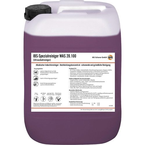 4030209503558 - IBS Scherer Ultraschallreiniger WAS 20100 pH-Wert < 95 Inhalt 20 l