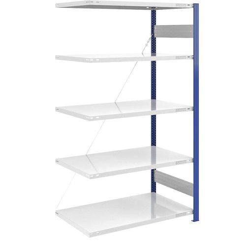 4061753028990 - eurokraft pro Lager-Steckregal Regalständer blau HxB 2000 x 1000 mm Boden lichtgrau Anbauregal Tiefe 800 mm 4061753028990 - eurokraft pro Lager-Steckregal Regalständer blau HxB 2000 x 1000 mm Boden lichtgrau Anbauregal Tiefe 800 mm