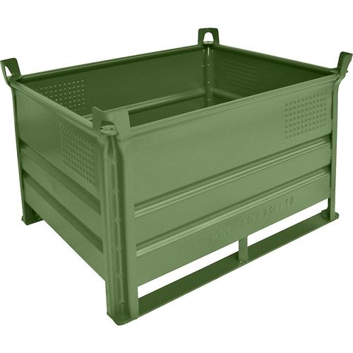 4251572701260 - Heson Stapelbehälter mit Kufen LxB 1000 x 800 mm Traglast 500 kg grün ab 10 Stk 4251572701260 - Heson Stapelbehälter mit Kufen LxB 1000 x 800 mm Traglast 500 kg grün ab 10 Stk