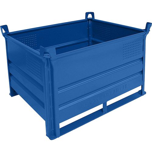 4251572701277 - Heson Stapelbehälter mit Kufen LxB 1000 x 800 mm Traglast 500 kg blau ab 10 Stk 4251572701277 - Heson Stapelbehälter mit Kufen LxB 1000 x 800 mm Traglast 500 kg blau ab 10 Stk