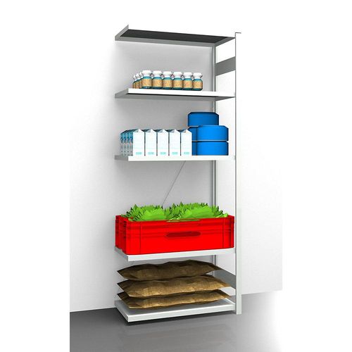 4061753031075 - eurokraft pro Hygiene-Steckregal Regalhöhe 2350 mm 5 Fachböden BxT 975 x 585 mm Anbauregal 4061753031075 - eurokraft pro Hygiene-Steckregal Regalhöhe 2350 mm 5 Fachböden BxT 975 x 585 mm Anbauregal