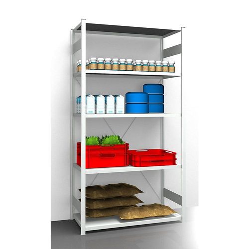 4061753031167 - eurokraft pro Hygiene-Steckregal Regalhöhe 2350 mm 5 Fachböden BxT 1275 x 685 mm Grundregal