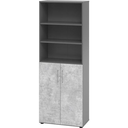 4032062184646 - Regalschrank 968T3 V968T3 G M BS beton grafit 5 Fachböden 800 x 420 x 2156 cm 4032062184646 - Regalschrank 968T3 V968T3 G M BS beton grafit 5 Fachböden 800 x 420 x 2156 cm