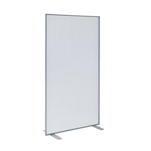 4061753119148 - Sichtschutz-Trennwand mit Polycarbonat-Stegplatte weißaluminium HxBxT 1805 x 1000 x 480 mm kaiserkraft 4061753119148 - Sichtschutz-Trennwand mit Polycarbonat-Stegplatte weißaluminium HxBxT 1805 x 1000 x 480 mm kaiserkraft