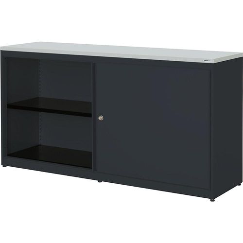 4250633329665 - mauser Schiebetürenschrank HxBxT 830 x 1600 x 432 mm Kunststoffplatte 2 x 1 Fachboden anthrazitgrau anthrazitgrau lichtgrau 4250633329665 - mauser Schiebetürenschrank HxBxT 830 x 1600 x 432 mm Kunststoffplatte 2 x 1 Fachboden anthrazitgrau anthrazitgrau lichtgrau