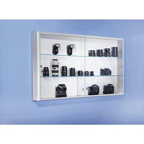 4061753003256 - eurokraft pro Schiebetür-Vitrine Innentiefe 114 mm BxHxT 800 x 600 x 140 mm