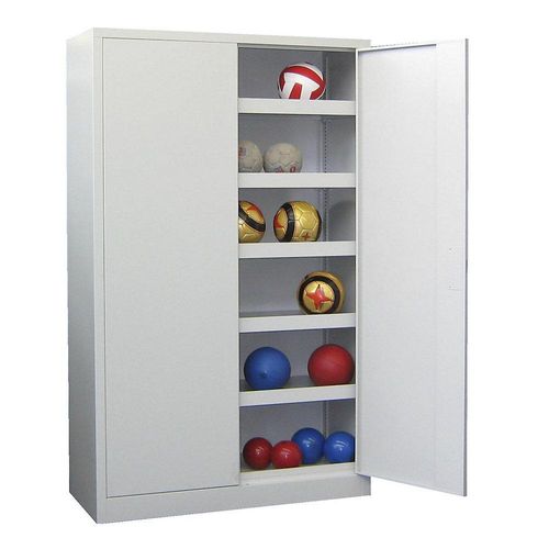 4055955089019 - Ball-Flügeltürschrank Höhe 1950 mm mit Vollblech-Türen Breite 1000 mm grau