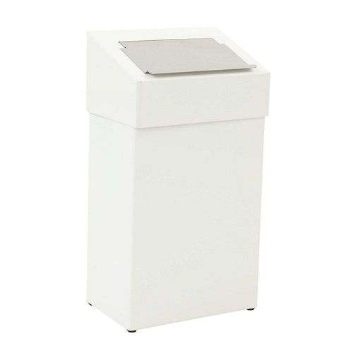 8713631650019 - DutchDesign Papierkorb Pulverbeschichtetes Aluminium 18 L 277 (B) x 17 (T) x 50 (H) cm Weiß 8713631650019 - DutchDesign Papierkorb Pulverbeschichtetes Aluminium 18 L 277 (B) x 17 (T) x 50 (H) cm Weiß