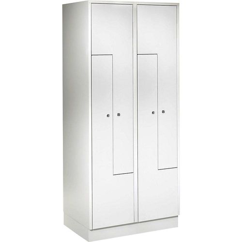 4250618221007 - Z-Garderobenschrank 4 Abteile Türen lichtgrau 4250618221007 - Z-Garderobenschrank 4 Abteile Türen lichtgrau