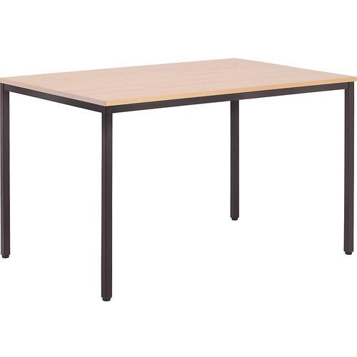 8697837502412 - eurokraft basic Mehrzwecktisch HxBxT 720 x 1200 x 800 mm Platte Buche-Dekor Gestell graubraun 8697837502412 - eurokraft basic Mehrzwecktisch HxBxT 720 x 1200 x 800 mm Platte Buche-Dekor Gestell graubraun