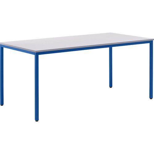 8697837504799 - eurokraft basic Mehrzwecktisch HxBxT 720 x 1600 x 800 mm Platte lichtgrau Gestell enzianblau 8697837504799 - eurokraft basic Mehrzwecktisch HxBxT 720 x 1600 x 800 mm Platte lichtgrau Gestell enzianblau