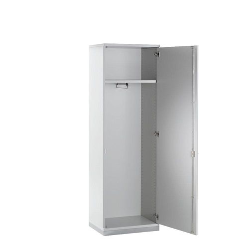 4260429761593 - LENA - Garderobe 1 Fachboden 1 ausziehbare Kleiderstange lichtgrau kaiserkraft