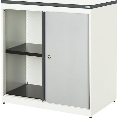 4250633328996 - mauser Schiebetürenschrank HxBxT 830 x 800 x 432 mm Kunststoffplatte 1 Fachboden reinweiß weißaluminium weiß 4250633328996 - mauser Schiebetürenschrank HxBxT 830 x 800 x 432 mm Kunststoffplatte 1 Fachboden reinweiß weißaluminium weiß