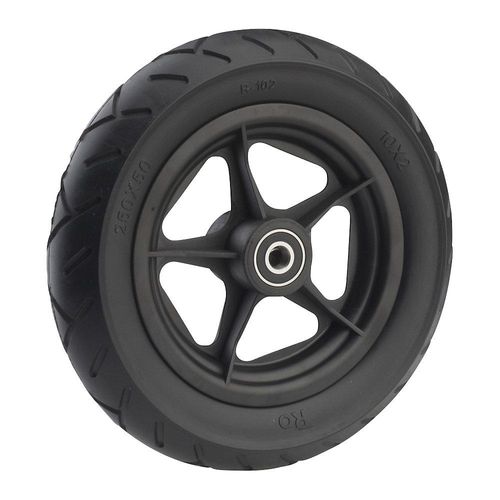 4061753239501 - Speichenrad mit Racingprofil PU-Bereifung Kunststofffelge Rad-ØxB 250 x 50 mm ab 4 Stk kaiserkraft