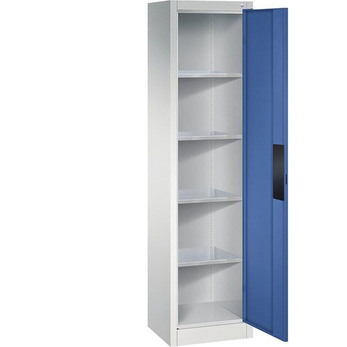 4067521582640 - Werkstatt-Schwerlastschrank Breite 502 mm Tiefe 400 mm Tür enzianblau