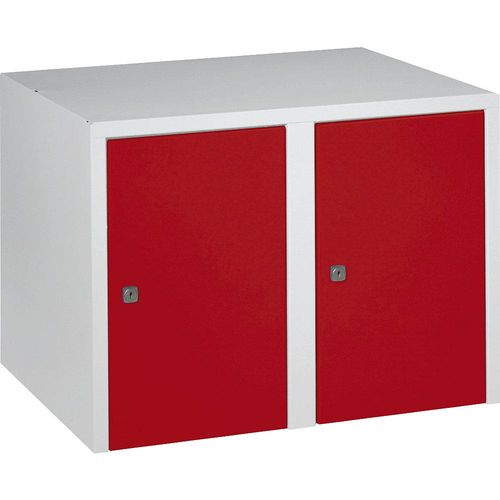 4250618222950 - Aufsatzschrank 2 Abteile HxBxT 445 x 600 x 500 mm feuerrot 4250618222950 - Aufsatzschrank 2 Abteile HxBxT 445 x 600 x 500 mm feuerrot