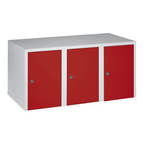 4250618223414 - Aufsatzschrank München 3 Abteile feuerrot Breite 900 mm Wolf 4250618223414 - Aufsatzschrank München 3 Abteile feuerrot Breite 900 mm Wolf
