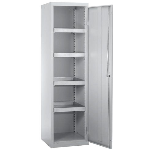 4031068144029 - Umweltschrank ohne Türlochung HxBxT 1800 x 500 x 500 mm 4 Wannenböden lichtgrau   lichtgrau kaiserkraft