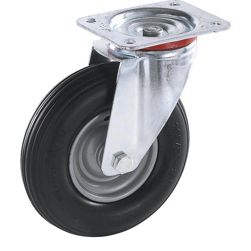 4250621200259 - PU-Reifen pannensicher Rad-Ø x Breite 200 x 50 mm Lenkrolle mit Rollenlager 4250621200259 - PU-Reifen pannensicher Rad-Ø x Breite 200 x 50 mm Lenkrolle mit Rollenlager