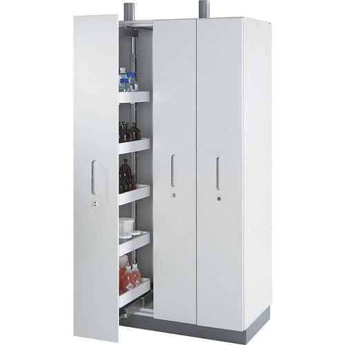 4061753095466 - Labor-Auszugschrank mit Abluftanschluss 4 Auszüge mit je 6 Wannenböden kaiserkraft