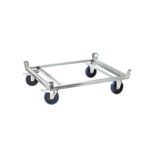 4054666011319 - eurokraft pro Fahrgestell aus Stahl für Industriepaletten Tragfähigkeit 1000 kg Ladehöhe 280 mm verzinkt ab 10 Stk