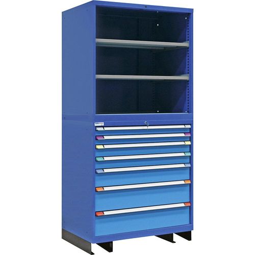 7630022345174 - Modulares Schranksystem 7 Schubladen 2 Fachböden HxBxT 2100 x 1005 x 695 mm 7630022345174 - Modulares Schranksystem 7 Schubladen 2 Fachböden HxBxT 2100 x 1005 x 695 mm