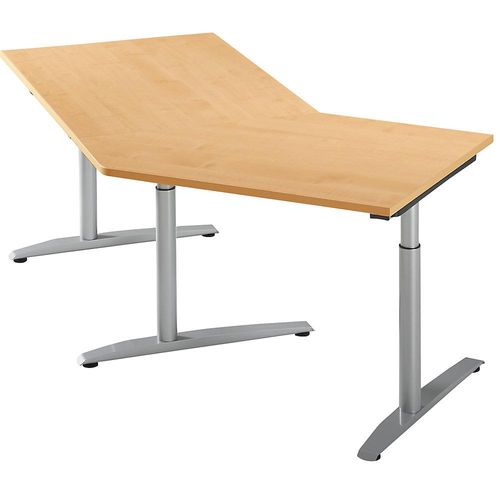 4260429761098 - HANNA - Ansatztisch höhenverstellbar 650 - 850 mm 45° für Anbau rechts Dekor Buche 4260429761098 - HANNA - Ansatztisch höhenverstellbar 650 - 850 mm 45° für Anbau rechts Dekor Buche