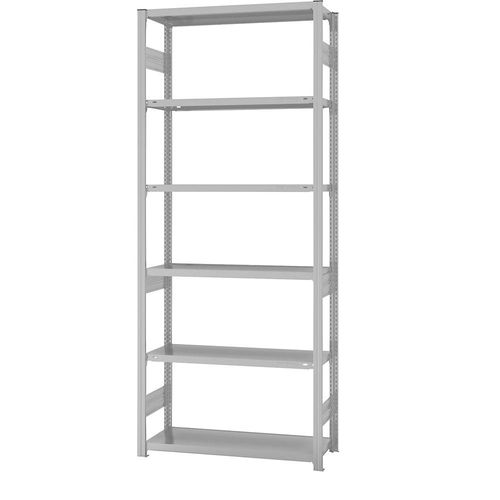 4061753027078 - eurokraft pro System-Steckregal Bauart mittelschwer kunststoffbeschichtet Regalhöhe 2500 mm Grundregal Breite x Tiefe 1000 x 400 mm