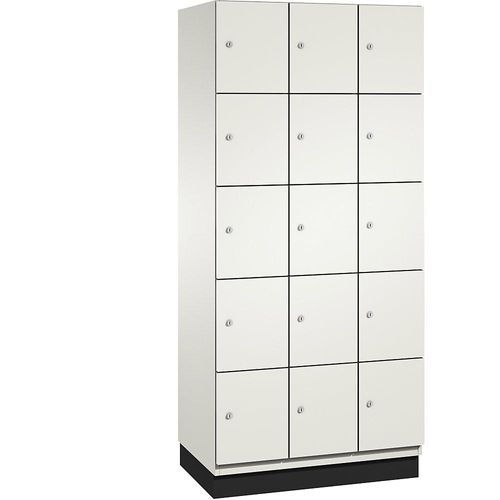 4060061200517 - CAMBIO Schließfachschrank mit HPL-Türen 15 Fächer Korpus reinweiß Tür weiß Breite 900 mm 4060061200517 - CAMBIO Schließfachschrank mit HPL-Türen 15 Fächer Korpus reinweiß Tür weiß Breite 900 mm