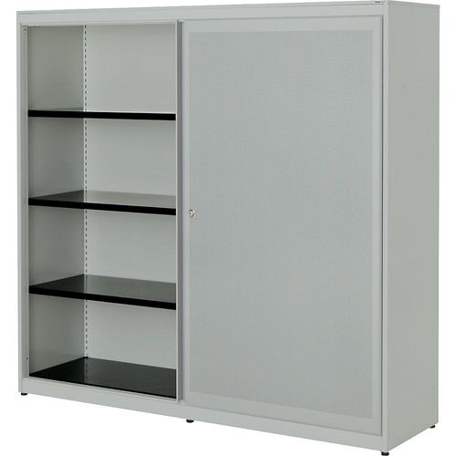 4250633332184 - mauser Schiebetürenschrank akustisch wirksam Stahlplatte HxBxT 1516 x 1600 x 432 mm 2 x 3 Fachböden lichtgrau lichtgrau lichtgrau 4250633332184 - mauser Schiebetürenschrank akustisch wirksam Stahlplatte HxBxT 1516 x 1600 x 432 mm 2 x 3 Fachböden lichtgrau lichtgrau lichtgrau