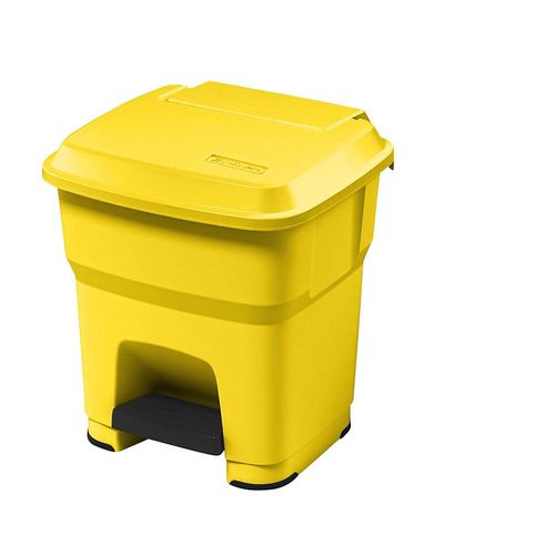 4052021000275 - Pedal-Abfallsammler HERA Volumen 35 l BxHxT 390 x 440 x 390 mm gelb 4052021000275 - Pedal-Abfallsammler HERA Volumen 35 l BxHxT 390 x 440 x 390 mm gelb