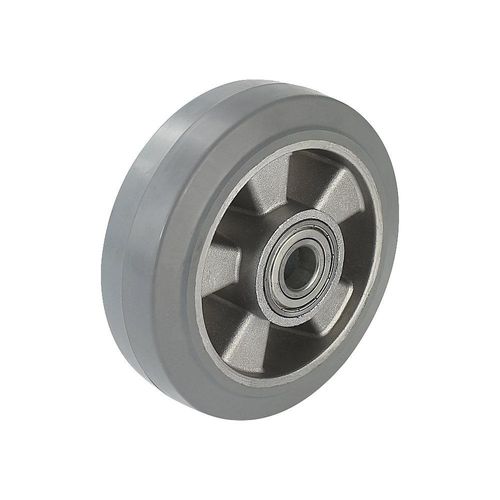 4250615276987 - Elastik-Vollgummi-Reifen grau Präzisionskugellager Rad-Ø x Breite 160 x 50 mm Proroll 4250615276987 - Elastik-Vollgummi-Reifen grau Präzisionskugellager Rad-Ø x Breite 160 x 50 mm Proroll