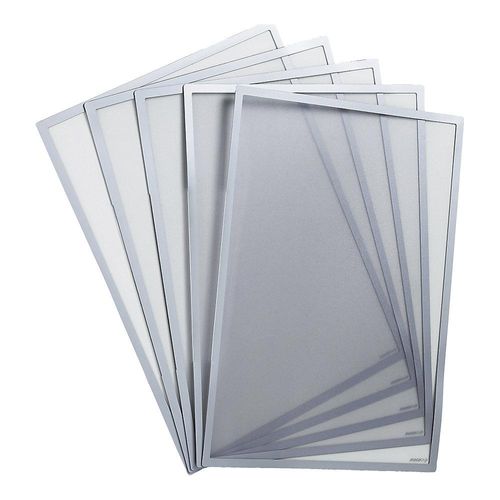 4260256791794 - Schaar - Einstecktasche din A4 magnethaftend grauer Rand ve 10 Stück 4260256791794 - Schaar - Einstecktasche din A4 magnethaftend grauer Rand ve 10 Stück