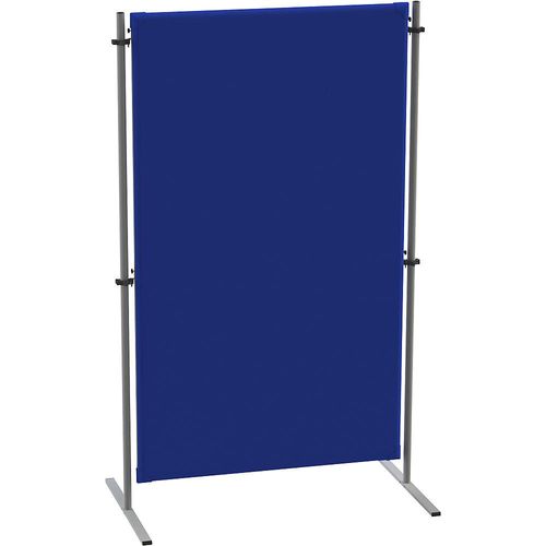 4061753278791 - eurokraft pro Akustik-Trennwand Textil Grundelement BxT 1000 x 650 mm blau