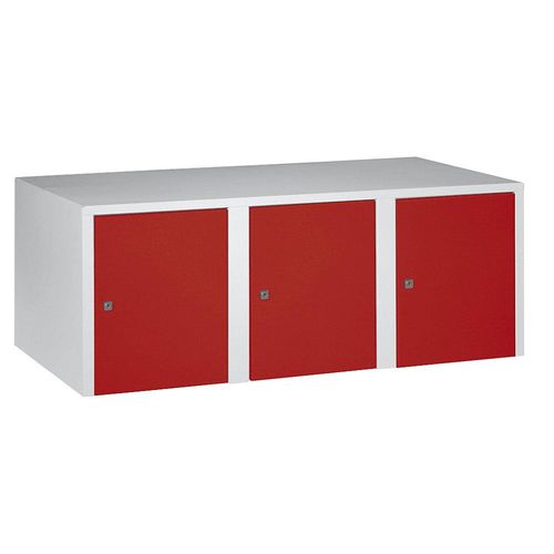 4250618223643 - Aufsatzschrank München 3 Abteile feuerrot Breite 1200 mm Wolf 4250618223643 - Aufsatzschrank München 3 Abteile feuerrot Breite 1200 mm Wolf