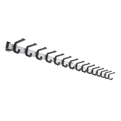 4061753106698 - Garderobenleiste Aluminium Hakenabstand 100 mm Aluminium schwarz 1500 mm 15 Haken kaiserkraft 4061753106698 - Garderobenleiste Aluminium Hakenabstand 100 mm Aluminium schwarz 1500 mm 15 Haken kaiserkraft