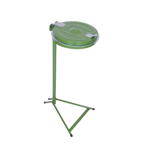 8594168470079 - Müllsackständer Standgestell für Volumen 120 l grün Stahldeckel 8594168470079 - Müllsackständer Standgestell für Volumen 120 l grün Stahldeckel