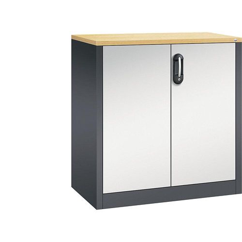 4068427423990 - ACURADO Akten-Sideboard 2 Ordnerhöhen HxBxT 1000 x 930 x 500 mm schwarzgrau lichtgrau C+P 4068427423990 - ACURADO Akten-Sideboard 2 Ordnerhöhen HxBxT 1000 x 930 x 500 mm schwarzgrau lichtgrau C+P