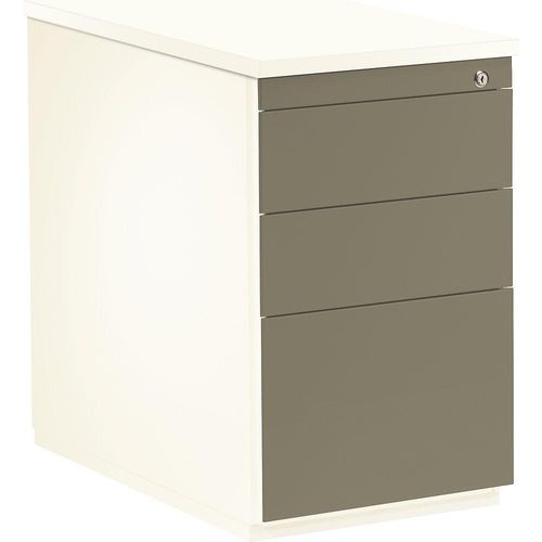 4250633398210 - mauser Schubladencontainer HxT 720 x 800 mm 2 Materialschübe 1 Hängeregistratur reinweiß beigegrau reinweiß 4250633398210 - mauser Schubladencontainer HxT 720 x 800 mm 2 Materialschübe 1 Hängeregistratur reinweiß beigegrau reinweiß