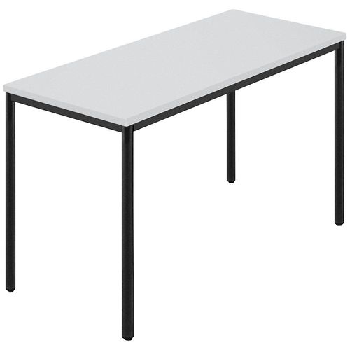 4250709202595 - Rechtecktisch Rundrohr beschichtet BxT 1200 x 600 mm grau anthrazit 4250709202595 - Rechtecktisch Rundrohr beschichtet BxT 1200 x 600 mm grau anthrazit