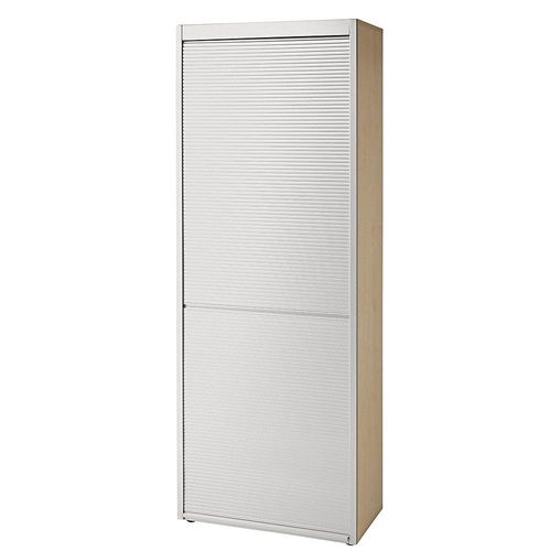 4032062018385 - eurokraft pro ANNY - Rollladenschrank 5 Fachböden Ahorn-Dekor   alusilber